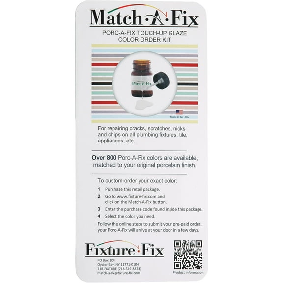 Match-A-Fix Porc-A-Fix Porcelain Colorfix Glaze - Ceramic Glaze - 8 Pack, Multicolor
