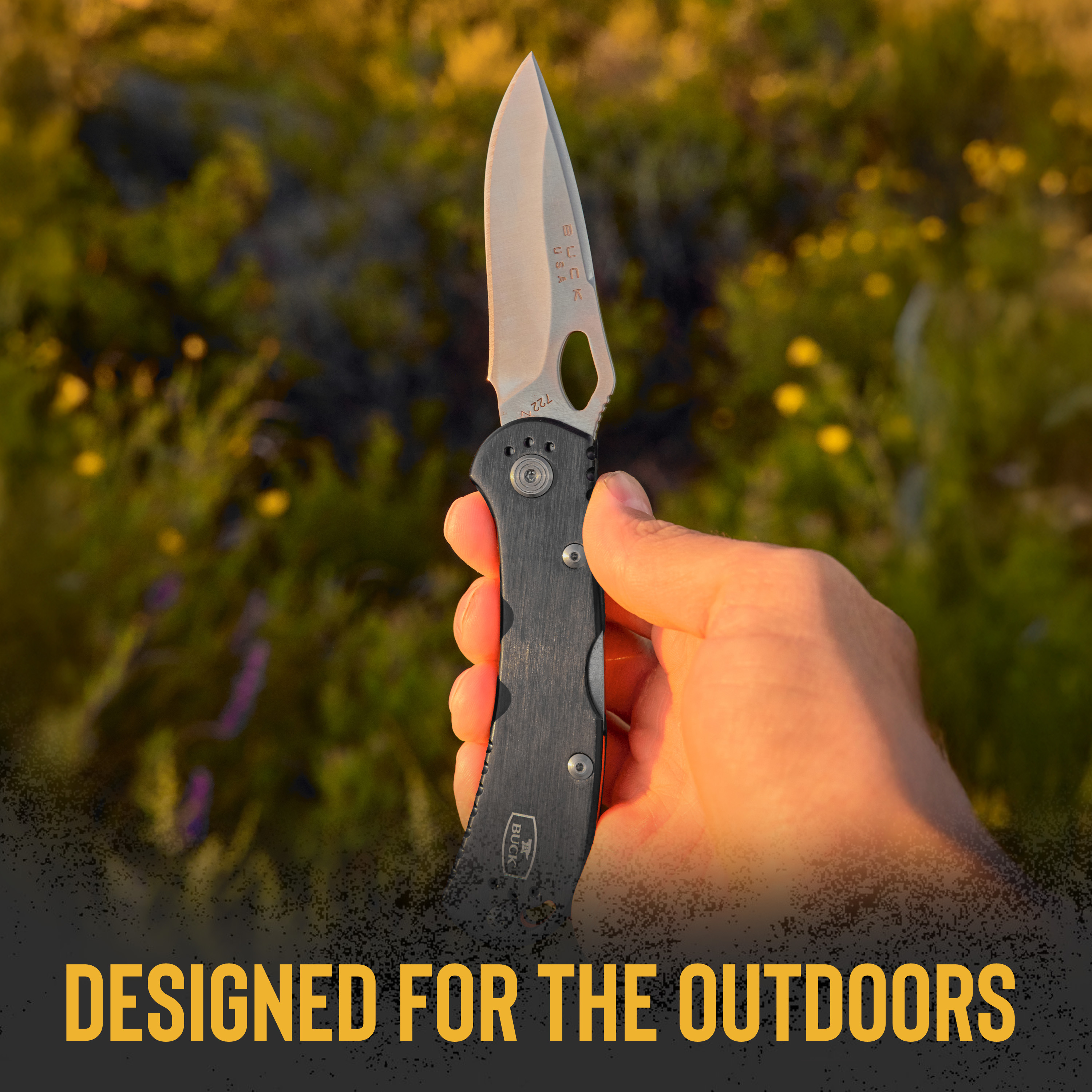 Buck Knives 722 Spitfire Folding EDC Knife, 3-1/4” Pocket Knife Blade, Black, 3.2 oz
