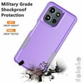 thumbnail image 7 of For Motorola G Power 5G 2025 Case, 2 in 1 PC Phone Case for Moto G Power 5G 2025 Case, Njjex Heavy Duty Rubber & Rugged Shockproof Full Body Protection Case Cover - Purple, 7 of 7