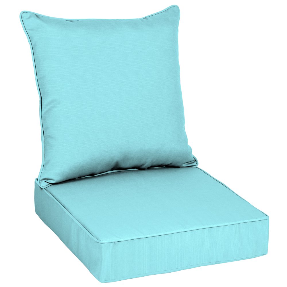 Better Homes & Gardens Teal 48 x 24 in. Outdoor Deep Seat Cushion Set