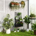 thumbnail image 2 of Outsunny Raised Garden Bed with Privacy Panel, Metal Planter Box, 2 of 9