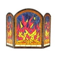 thumbnail image 1 of RADIANCE goods Tiffany-Style 3pcs Arched Folding Fireplace Screen 42" Wide, 1 of 3