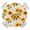 Yellow, variant on Christmas Round Tablecloth for 36-44 Inch Tables,Fitted Table Cover with Elastic Edge,Playing Sleds Skiing Dog Winter Xmas Holiday Waterproof Outdoor Table Cloth Protector for Patio Garden Dinner