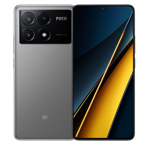 Xiaomi Poco X6 PRO 5G + 4G LTE Global Unlocked (256GB + 8GB) GSM 6.67" 64MP Triple Camera (Tmobile Mint Tello Global) (Grey Global ROM)