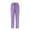 Purple, variant on Afuyipoi Scrubs Medical Uniform, Women and Men Elastic Waist Straight Pants with Multi-pockets Navy L