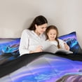 thumbnail image 5 of Castle Fairy Racing Car Twin Comforter Sets for Kids Teenagers,Black Blue Bedding Set, 5 of 8