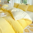 thumbnail image 1 of Juego de cama de cuatro piezas de terciopelo de leche, ropa de cama de clase A con forro polar, sábana de terciopelo coral de tres piezas, funda de edredón, funda de edredón de franela para invierno, 1 of 6