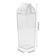 thumbnail image 3 of 2pcs Transparent Plastic Bottle 500ml Milk Bottle Drink Juice Container Empty Storage Bottle for Home Daily Use, 3 of 8