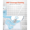 thumbnail image 3 of KFFKFF Toilet Cleaning Set, Includes Brush and Holder, Features Ergonomic PP Handle, Compact Bathroom Cleaning Tool, Ensures Thorough Cleaning and Drip-Resistance, Suitable for Bathrooms, RVs, 3 of 9