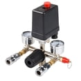 thumbnail image 2 of Compresor de Aire DYNWAVEMX Válvula de Interruptor de Control Regulador Múltiple Con Manómetros 0.5-0.8MPA 90-120PSI, 2 of 6