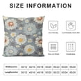 thumbnail image 6 of Acheng Timur Weave Pillow Cover in Sky Blue Background Throw Pillow Cover Cushion Cover Decortaive Pillowcase with Zipper Home decor,2 Pcs White, 6 of 6