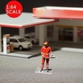 thumbnail image 4 of Accesorios de gasolinera en miniatura a escala 1/64, decoración de escritorio, diseño de escenario Auxiliar de gas para hombres, 4 of 5