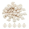 thumbnail image 1 of Unique Bargains Alphabet N Letter Charm Double Sided Enamel Initial Alphabet Pendant White, for Jewelry Making, 50pcs, 1 of 5