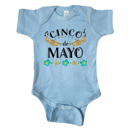 

Inktastic Cinco De Mayo with Trumpets Gift Baby Boy or Baby Girl Bodysuit
