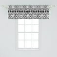 thumbnail image 2 of Ambesonne Geometric Window Valance, Modern Line Zig Zag, 54" X 18", Black and White, 2 of 3