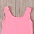 thumbnail image 4 of Fesfesfes Toddler Kids Baby Girls Lace Up Straps Swimsuit Solid Color Swimsuit Open Back One-piece Bathingsuit Swimdress, 4 of 9
