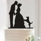 thumbnail image 3 of Pastel de boda Topper Acrílico Moda Postre Decoración de Postres Adornos Con Fiesta De Perro Fuentes Para Novia Parejas De Novia 5pcs Speravity HA028180-00, 3 of 5