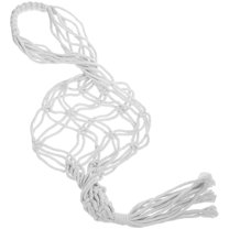 White Cotton Veggie Storage Kitchen Organizing Vegetable and Fruit Hanging Basket Manual Hammock