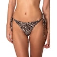 thumbnail image 4 of RELLECIGA Women's Leopard Tie Side Thong Bikini Bottom Size Medium, 4 of 5
