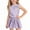 Purple, variant on Girls 2 Piece Outfits Sleeveless Bow Knot Tank Tops Plaid Skort Summer Casual Clothes Set Purple Size 10