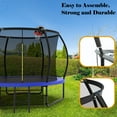 thumbnail image 3 of Soges 10FT Pumpkin Trampolines With Curved Poles For Kids And Adults, Safety Approval Outdoor Anti-Rust Heavy Duty Trampoline,Backyard Fittness Recreational Trampoline, 3 of 12