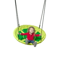 Creative Cedar Designs Kids Saucer Swing- Green