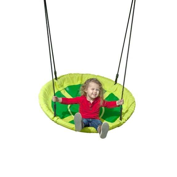Creative Cedar Designs Kids Saucer Swing- Green