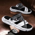 thumbnail image 3 of Sandalias de verano para hombre, transpirables, bidireccionales, modernas, combinables, informales, para playa, 3 of 6