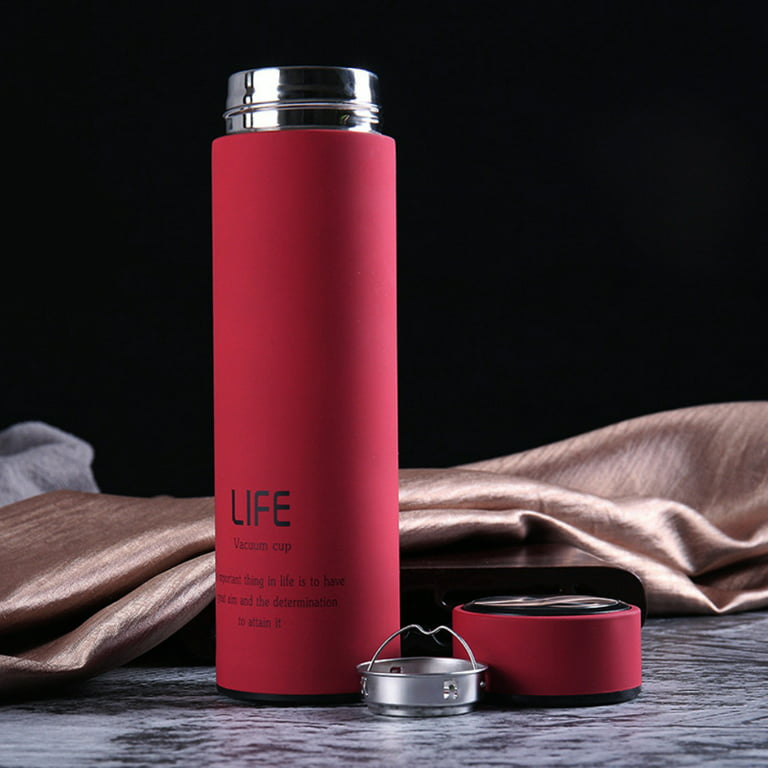 1pc Stainless Steel Coffee Cup Thermal Mug Non-slip Travel Insulated Bottle