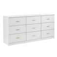 thumbnail image 4 of Toauuo Modern 9-Drawer Dresser for Bedroom - Wide Chest of Drawers with Ample Storage, Sturdy & Safe, 4 of 9