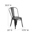 thumbnail image 4 of Bowery Hill Metal Dining Chair in Distressed Black, 4 of 8