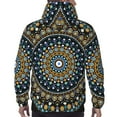 thumbnail image 6 of Bingfone Dot Mandala Men'S Drawstring Hoodie Long Sleeve Pocket Sweatshirts-Medium, 6 of 9