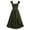 Green, variant on Gothic Dresses for Women Medieval Renaissance Halloween Costume Lace Up Corset High Low Ruffle Hem Square Neck Vintage Gown