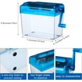thumbnail image 2 of 2 Pcs Manual Paper Shredder Mini Hand Shredder Portable Shredder A6 Documents Paper Cutting Tool Mini Cutting Machine Small Desktop Stationery Paper Cutter with 1.5L Basket for Office School Home, 2 of 7