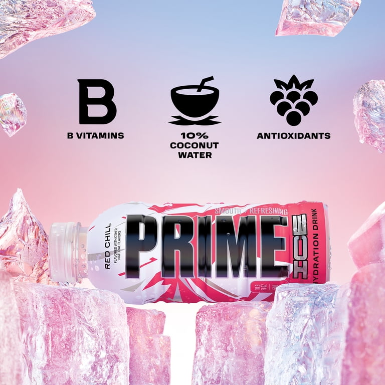 Prime Ice Hydration Sports Drink, Cherry Ice, 16.9 fl oz, 12 Pack photo 4