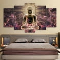 thumbnail image 1 of MYG 5Pcs/Set Painting PRINT Modern Abstract Art Wall Decor Canvas Buddha Light, 1 of 8
