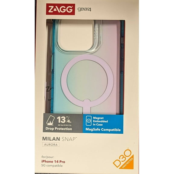 ZAGG Gear4 Milan Aurora Snap with Magsafe Case For iPhone 14 Pro - Ombre