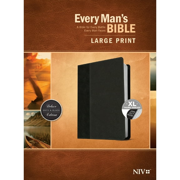 Every Man's Bible NIV, Large Print, Tutone, (Hardcover)