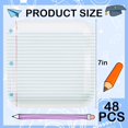 thumbnail image 2 of AimFun 48Pcs Back to School Notebook Party Plates First Day of School Paper Plates Disposable 7 Inch Square Decorative Plate for Kindergarten Preschool Graduation Party Supplies Decor, 2 of 8