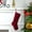 Red, variant on Knitted Christmas Stocking Ornament – 18.1 Inch Narrow Double Sided Wool Style Candy Gift Bag with Snowflake or Tree Design, Festive Mini Stocking for Small Gifts Cards Treats Clearance