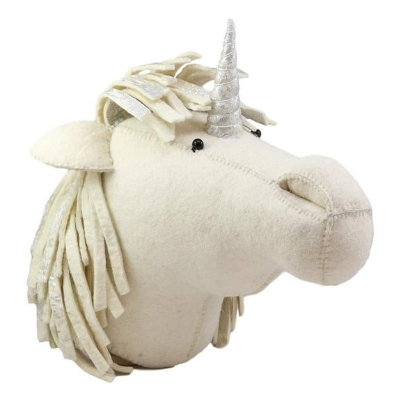Fiona Walker England Handmade Organic Semi Unicorn Head Hanging Wall Decor Doll