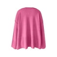 thumbnail image 3 of BLVB Womens Sweaters Crewneck Long Sleeve Side Slit Casual Pullover Comfy Sweater Loose Knitted Fall Trendy Tops, 3 of 4