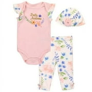 catherine MALANDRINO Girls Newborn 3-Piece Set