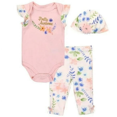 catherine MALANDRINO Girls Newborn 3-Piece Set