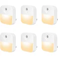 thumbnail image 1 of ER Paquete de 6 luces nocturnas enchufables, luces nocturnas LED blancas con Smart Dus brillar  Electrónica, 1 of 5