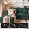 thumbnail image 3 of Liaroo 134.7" U-Shaped Modular Sectional Sofa with Chaise, Cloud Boneless Couch for Living Room, Apartment & Theater Room, No Assembly Required, 3 of 12