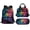 Colorful Smoke Soccer Ball, variant on Backpack for Boys with Lunch Box 3PCS School Set, 17 Inch Bookbag with Pencil Case for Elementary Middle High School Kids Germany Flag Soccer Print