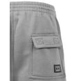 thumbnail image 4 of Ma Croix Men's Casual Loose Fit Fleece Cargo Sweat Shorts with Elastic Deawstring, 4 of 5