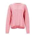 thumbnail image 3 of Sweaters for Women 2025 Fall Winter Long Sleeve Crewneck Loose Stylish Knitted Jumper Top Womens Pullover Sweaters, 3 of 6