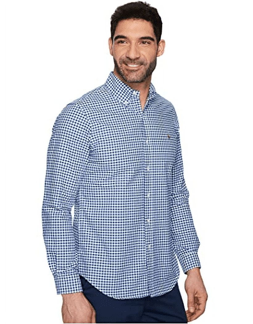 POLO RALPH LAUREN Men's Check Oxford Sportshirt, Blue/White, S at   Men's Clothing store